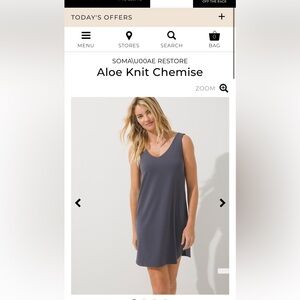 SOMA Restore Aloe Knit Chemise